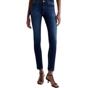 AG Jeans Prima Ankle Mid-Rise Cigarette Jean – Dark Fade Wash (Size 28R) *Read*
